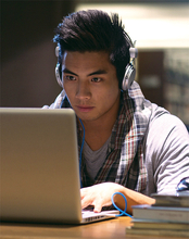 Student on Computer