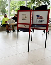 Voting stations in the Student Union