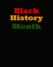 Image with text that says "Black History Month"