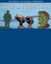 Graphic with text "Lunch and Learn Series Spring 2023"