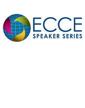 ECCE globe logo with text "ECCE Speaker Series"