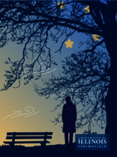 A man looking sad at night.