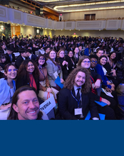 UIS students and faculty pose together at the 2025 Model United Nations Conference in New York City.