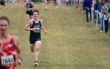 Daniel Giacomini finishing cross country race