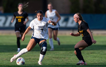 #3 Reese Lowery. Women's Homecoming Soccer Game against Quincy, Friday, September 19, 2025.