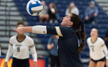 Tuana Yuce #13. Volleyball vs. Upper Iowa University Friday, November 7, 2025.