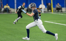 Rosie Bartletti running the bases