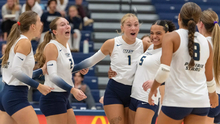 UIS Volleyball team celebration
