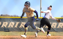 Sophie Rivera running the bases