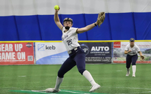 Calista Stahlhut pitching