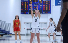 Julia Mingus shooting a free throw