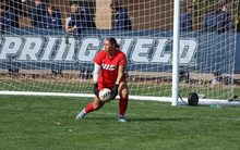 UIS goalkeeper Gigi Yurevich in goal
