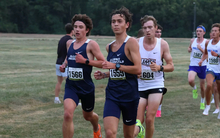 Charlie Borlin & Charlie Serrahn running cross country