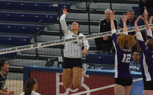 Makenna Cox at the net