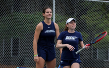 UIS women's tennis players take the court