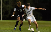 UIS and Quincy men's soccer athletes