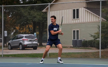 Antonio Ayerbe Streubel playing tennis