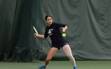 Carmen Llopis Fabra playing tennis 