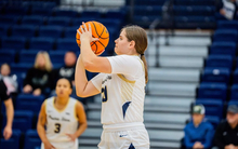 Libby Blythe shooting a free throw