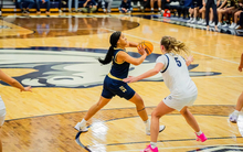 Kayla Rice playing basketball