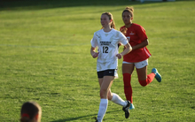 Dani Auble playing soccer