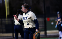 Ella Brinkley playing third base