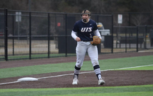 Ella Brinkley playing third base