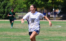 Emma Rosenthal playing soccer