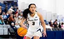 Kayla Rice playing basketball