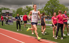 Ryan jones racing to finish line