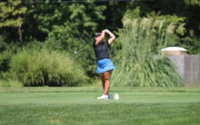 Gracie Russell golfing