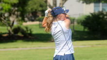 UIS golfer during practice round