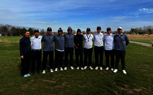 UIS Men's golf team and coaches at Dan Salisbury Memorial Collegiate Invitational