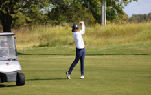 Jake Baldin golfing