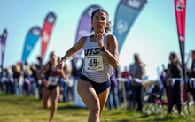 Kaleigh Inniss finishing cross country race