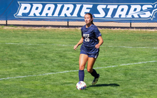 Makenna Yeager playing soccer