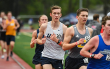 Noah Tegeler racing outdoor track
