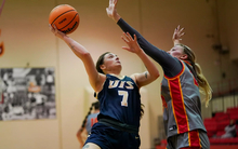 Kennedy Osterman playing basketball