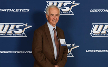 A photo of Dominic Giacomini from UIS Athletics Hall of Fame Event in 2015