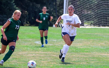 Taytum Scarborough playing soccer