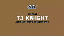 Welcome TJ Knight, assistant men's soccer coach, UIS Athletics logo