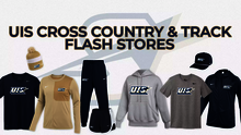 UIS Cross Country and Track & Field Team Stores, photos of assorted gear including shirts and hats