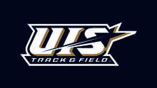 UIS Track & Field logo on blue background