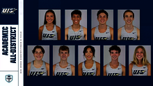 UIS Cross Country/Track & Field CSC Academic All-District. Madelyn Miller, Isaac Cortes, Briar Nevills, Ryan Jones, Jordan Serrahn, Noah Tegeler, Kaleigh Inniss, Joey Karlesky, Allison Thompson
