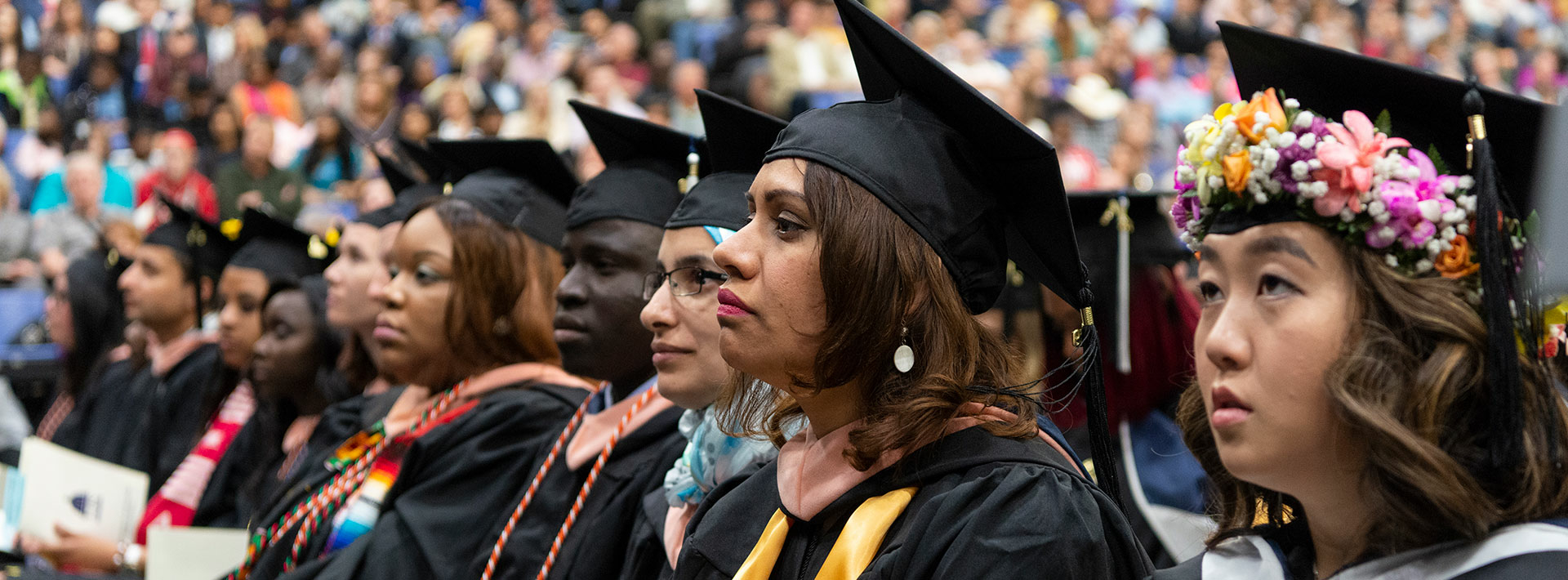 Graduates listen to commencement speech