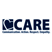 CARE logo with heart symbol and acronym definitions.