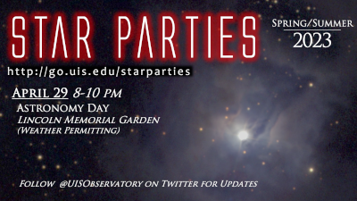 promo image for Astronomy Day Star Party at Lincoln Memorial Garden on April 29
