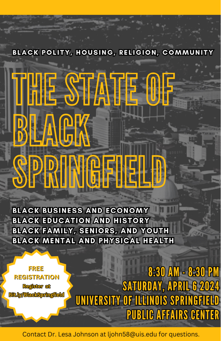 Flyer for the State of Black Springfield Event