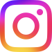Instagram logo, various colored square with a circle and a dot in the middle