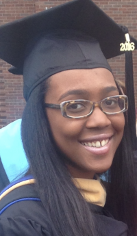 India Walker on her graduation day